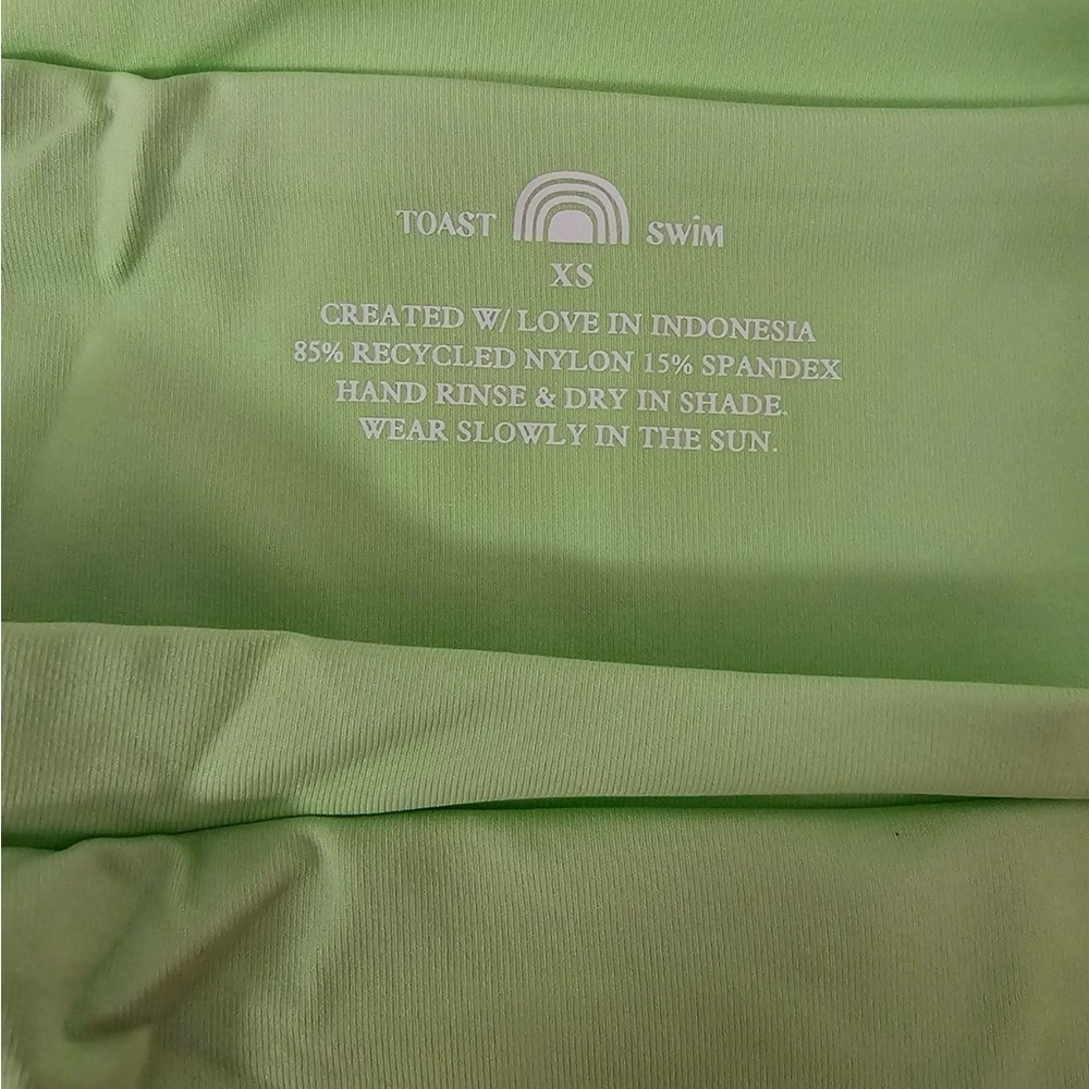 Toast Swim Signature Cut Out Bottom Paradise Green XS - Picture 3 of 3